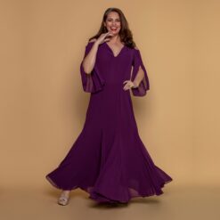 Vestido Longo de Nesgas