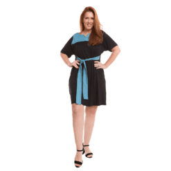 Vestido Com Detalhe Em Chamois