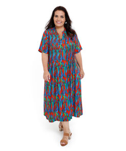 Vestido Viscose Pregas