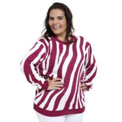 Tricot Blusão Zebrado