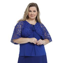 Blusa Visco com Renda