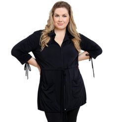 Parka de Fluity com Ajuste na Cintura