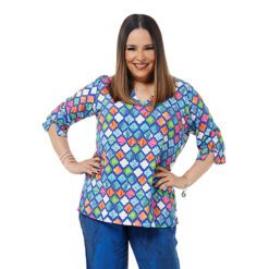 Túnica em Viscose Estampada