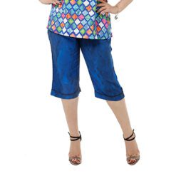 Bermuda em Viscose Azul