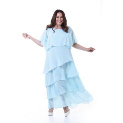 Vestido de Festa com Camadas