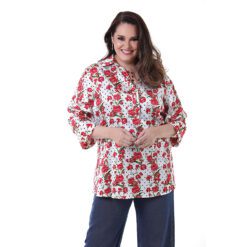 Túnica de Seda Estampada