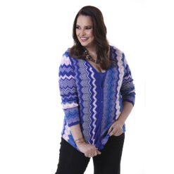Tricot Lilás Estilo Missoni