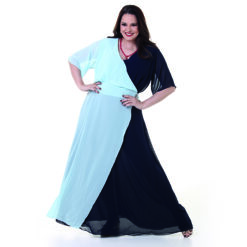 Vestido Longo Bicolor