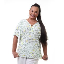 Túnica Estampada Decote V