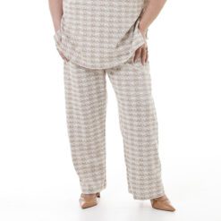 Calça Tweed com Elástico na Cintura