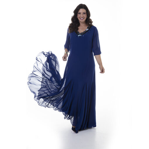 Vestido Pilares Bordado à Mão