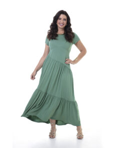 Vestido Visco Assimétrico