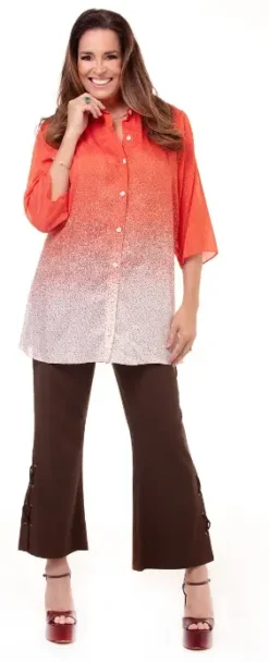 Camisa Estampa em Seda