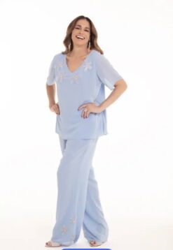 Blusa Festa Flores Bordada