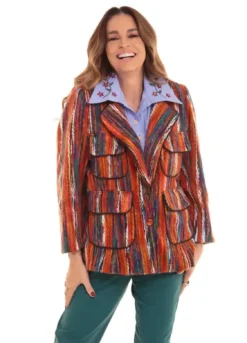 Blazer Tecido Maquinetado